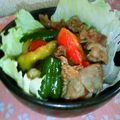 watyami's cooksnap of when they made 夏野菜de☆スタミナ丼☆　焼肉のタレで～.