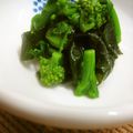 solapapa's cooksnap of when they made 菜の花とワカメのからし酢合え.