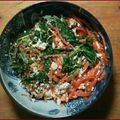 ごにょ's cooksnap of when they made 水菜とにんじんの白和え☆簡単.
