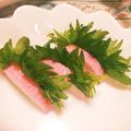 Тика's cooksnap of when they made おつまみやお弁当に♡かまぼこ梅しそサンド.