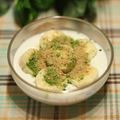ぽっぽぺぺ's cooksnap of when they made 抹茶ゴマ塩バナナヨーグルト.