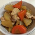 ぷれましい's cooksnap of when they made だいこん＆鶏肉の煮物.