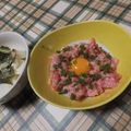 よちりん's cooksnap of when they made 香ばしい～にんにく醤油のマグロたたき☆.