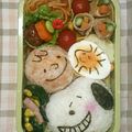 ako❀'s cooksnap of when they made スヌーピー♡キャラ弁.