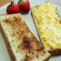 シナモシナモ's cooksnap of when they made 食パン 朝食にシナモンシュガートースト♡.