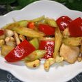 mielle's cooksnap of when they made セロリゆり根ナッツ炒め（西芹百合炒腰果）.
