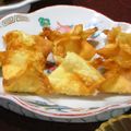 mielle's cooksnap of when they made カニカマとクリームチーズの揚げワンタン.