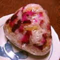 よよっち♪'s cooksnap of when they made 簡単♪お茶漬けのような紫葉漬けおにぎり.