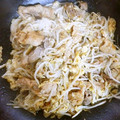 こりんごたん's cooksnap of when they made 豚肉ともやしの卵とじ.