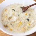 長男うにきち's cooksnap of when they made 水炊き鍋の残りでクリームリゾット.