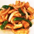 おだかさん's cooksnap of when they made 鶏ムネ肉とピーマンの炒めもの.