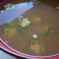 Pomodoro's cooksnap of when they made オクラの味噌汁【検索TOP10入 感謝】.