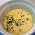 せつせつせつ's cooksnap of when they made 離乳食*中期～『納豆と青菜入り茶碗蒸し』.