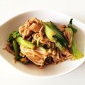 ＫawausosO's cooksnap of when they made 小松菜えのき豚ピリ炒め.