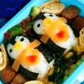 グリーンラブ's cooksnap of when they made キャラ弁☆仲良しペンギン♡バレンタイン♡.