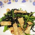ポ〜ちゃん's cooksnap of when they made 高野豆腐とからし菜の中華炒め.