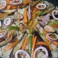 HINAマロン's cooksnap of when they made かんたん！失敗なしの炊飯器でパエリヤ♡.
