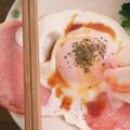 クック79G3F2☆'s cooksnap of when they made ハムエッグ丼.