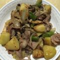 sayaky0604's cooksnap of when they made 新じゃがとベーコンの中華炒め.