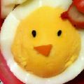 ma___111's cooksnap of when they made 簡単キャラ弁＊ゆで玉子でひよこちゃん.
