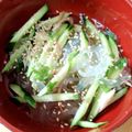 添花ニケ's cooksnap of when they made 柚子胡椒ドレッシングでさっぱりところてん.