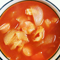 とろーるる's cooksnap of when they made 半端野菜とソーセージのトマトスープ.