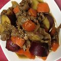 おるご's cooksnap of when they made さつまいもでほっこり！肉じゃが？？.