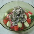 chekinko's cooksnap of when they made ★トマトサラダ★さっぱりシソドレッシング.