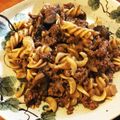 Mikanlover's cooksnap of when they made ケチャップ＆ウスターで♪なすのフジッリ.