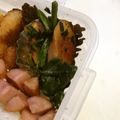 おしえてね's cooksnap of when they made ホウレン草と魚肉ソーセージのカレーソテー.