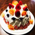 そらまめ７７７'s cooksnap of when they made ラブリー♪クリスマスケーキ.
