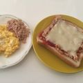 そふとくりむ's cooksnap of when they made ズボラさんの休日のモーニングトースト.