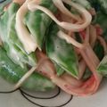 ララちび's cooksnap of when they made カニカマとスナップエンドウのサラダ♪.