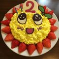 まる0p0's cooksnap of when they made 炊飯器ホットケーキ ふなっしーデコ.