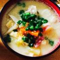 kamuku's cooksnap of when they made ほっこり具沢山で濃厚♡鮭の粕汁！.