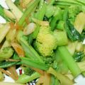 のぞきぱんだ's cooksnap of when they made ブロッコリーと小松菜の大蒜生姜炒めtae.