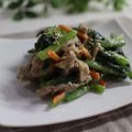 まろんかふぇ's cooksnap of when they made 豚肉と小松菜の辛子味噌和え.