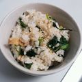ぴーころころ's cooksnap of when they made 小松菜とシラスとおかかの醤油混ぜご飯　.