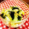 meg⑦'s cooksnap of when they made キャベツとワカメの中華サラダ.