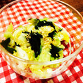 meg⑦'s cooksnap of when they made キャベツとワカメの中華サラダ.