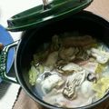 クックO4L6DZ☆'s cooksnap of when they made 牡蠣とベーコンと白菜DEフライパン蒸し♪.