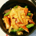 yurin916's cooksnap of when they made いんげんと竹輪の卵炒め♪.