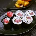 putimiko's cooksnap of when they made うちの巻き寿司.