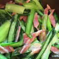 コズピー's cooksnap of when they made 小松菜とベーコンの和風炒め.