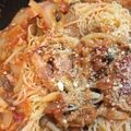 くまごり's cooksnap of when they made キノコとツナのトマトパスタ.