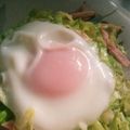 mamajiro's cooksnap of when they made ハムとキャベツの巣ごもり目玉焼き♪.