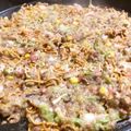 papikun's cooksnap of when they made みんなでわいわいもんじゃ焼き♡.