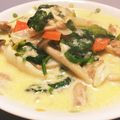 くうもん's cooksnap of when they made 白菜とほうれん草のクリーム煮.