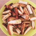 可愛いおみかん's cooksnap of when they made パン耳　おやつ.