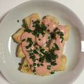 クックOWHS38☆'s cooksnap of when they made カリふわっ揚げ焼き豆腐明太マヨソース❤.